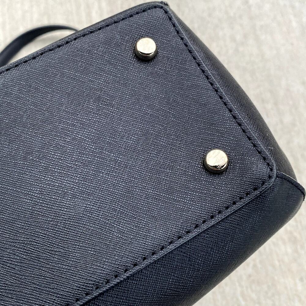 Kate Spade New York Cedar Street Leather Elissa Shoulder Tote Bag Black Small - Picture 13 of 16